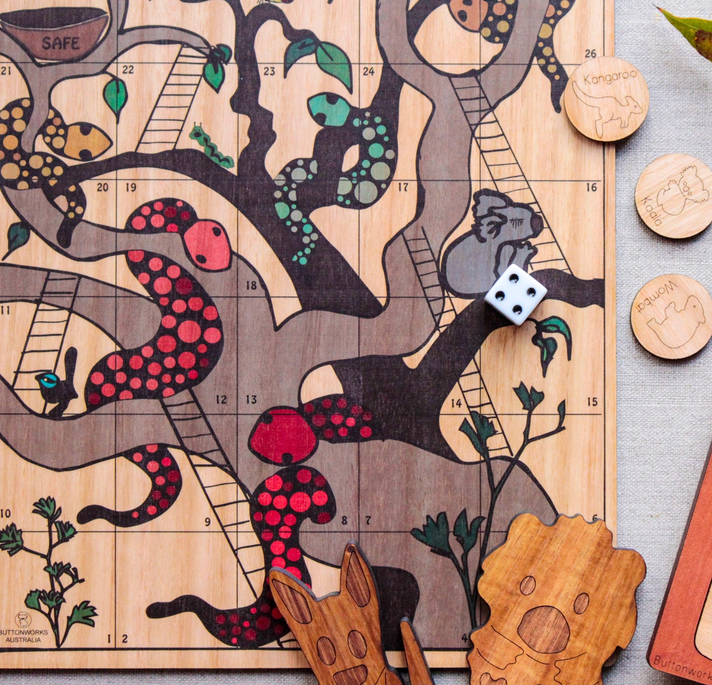 Australian Snakes & Ladders Game