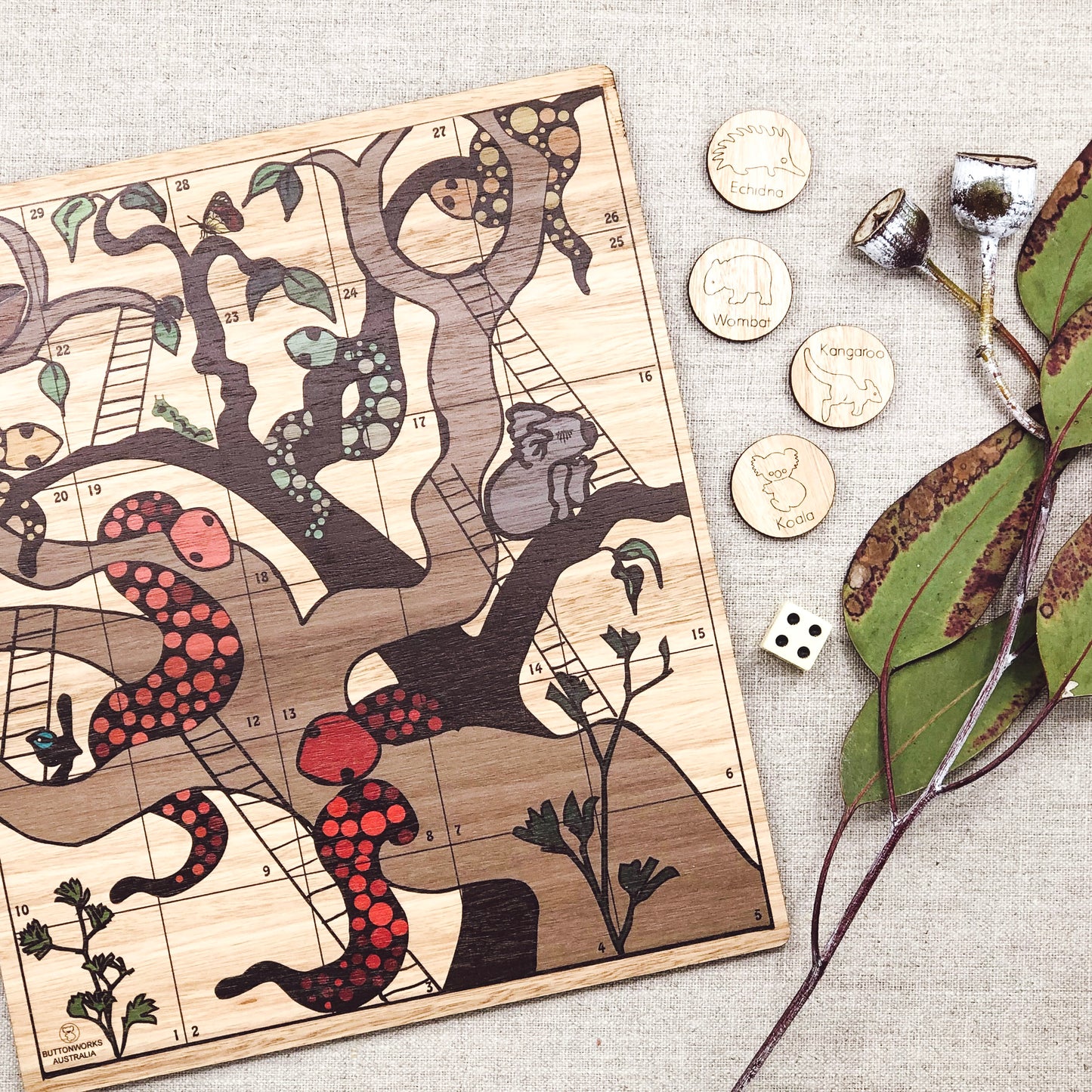 Australian Snakes & Ladders Game