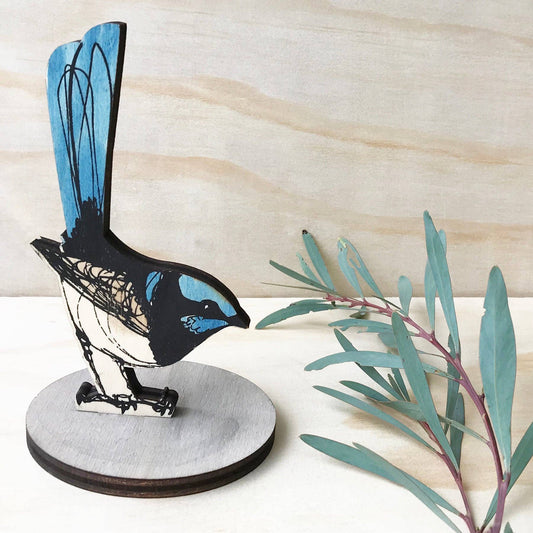 Standing Bird - Superb Fairy Wren