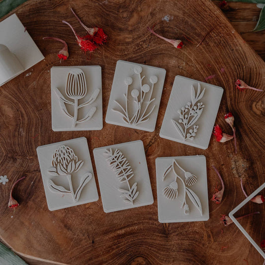 Australian Native Flower Playdough Eco Stamp Set