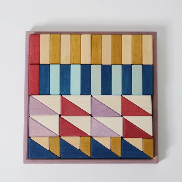 Grimm's 'Tiny Art Collection' Timber Tray Puzzles/Building Sets