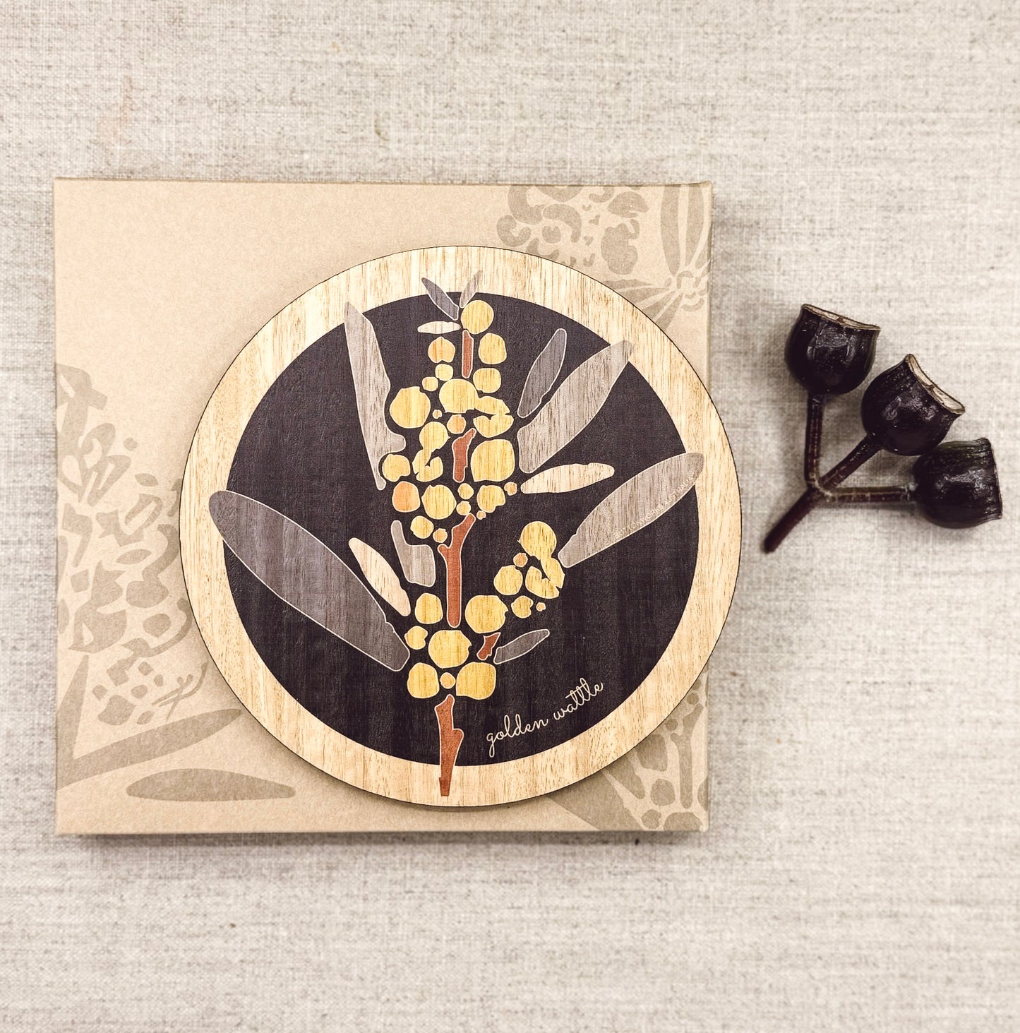 Small Golden Wattle Trivet