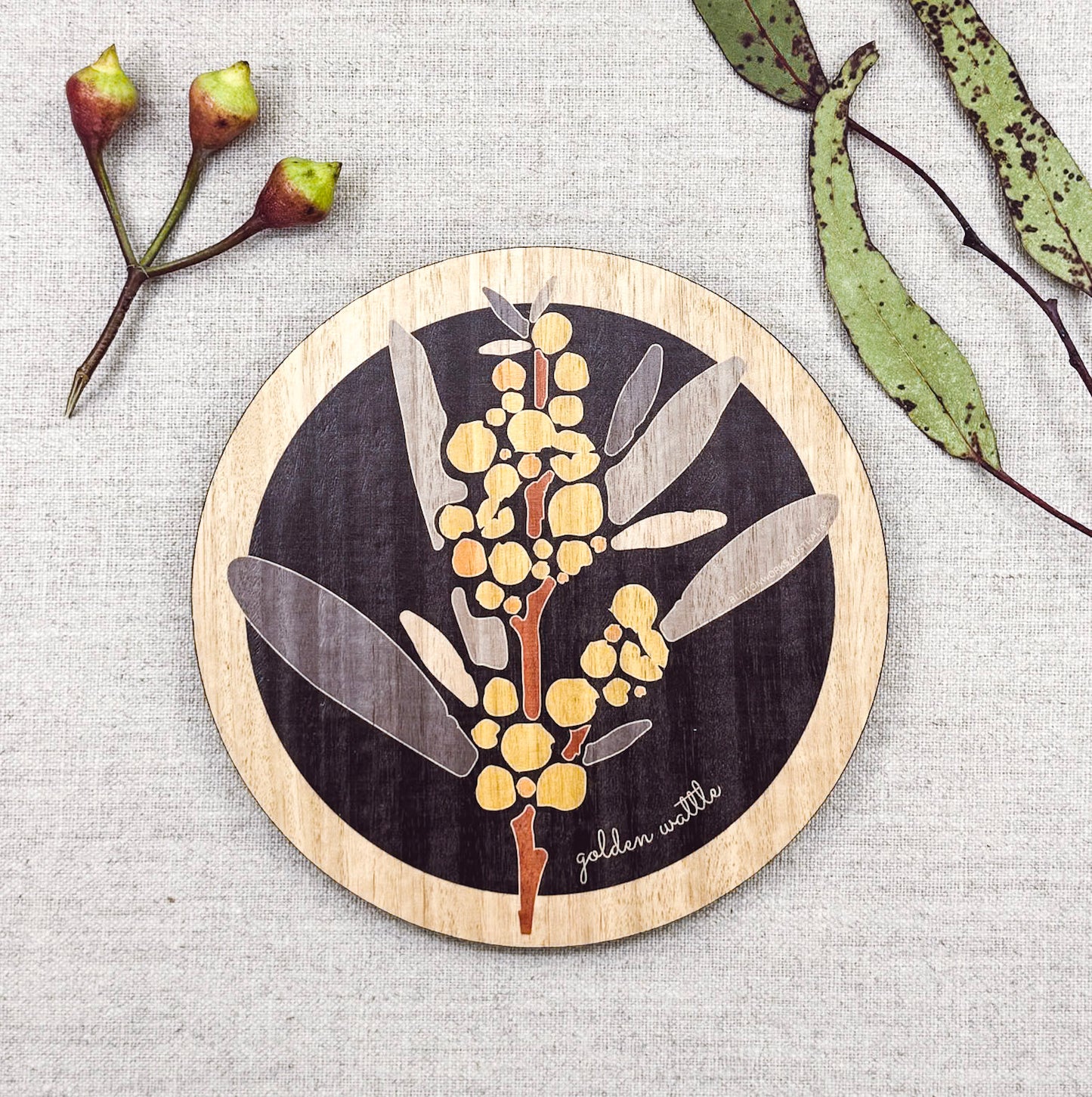 Small Golden Wattle Trivet