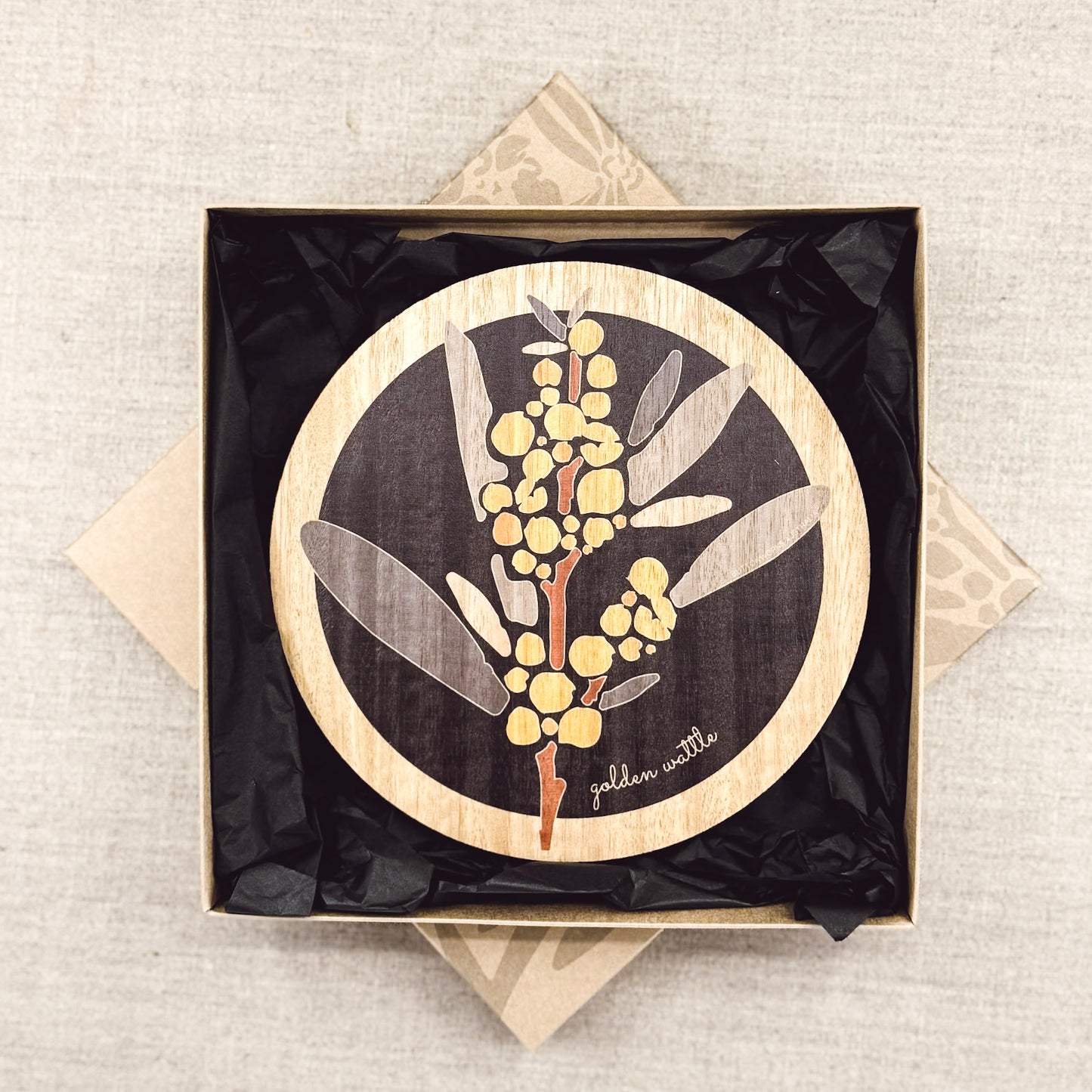 Small Golden Wattle Trivet