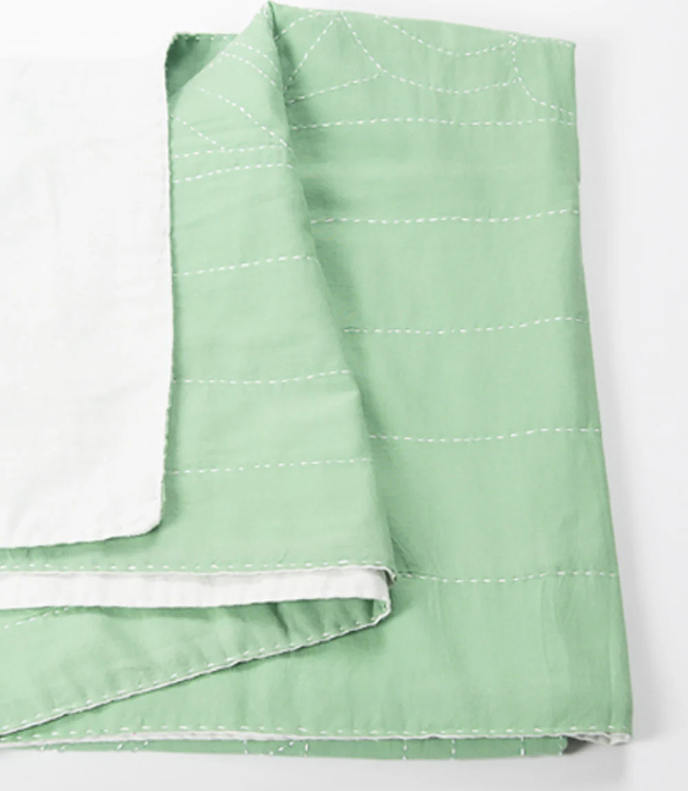 Sage Kantha Blanket/Throw