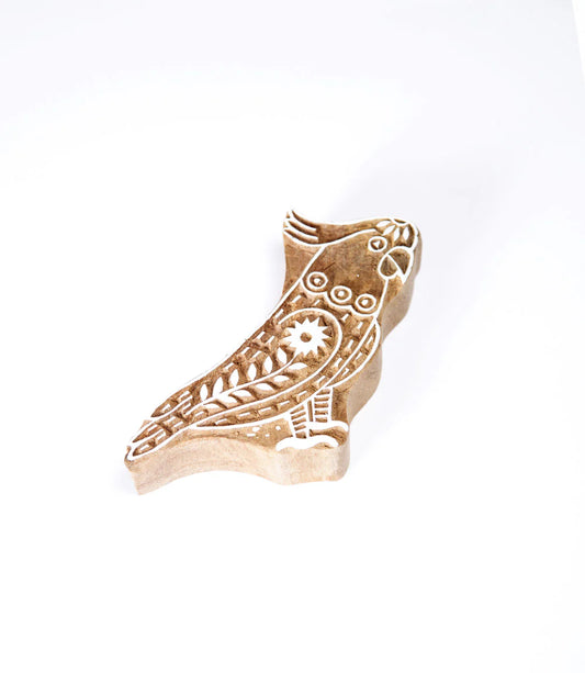 Cockatoo Large Wood Print Block