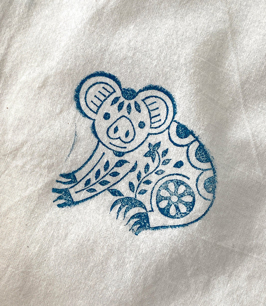 Koala Wood Print Block