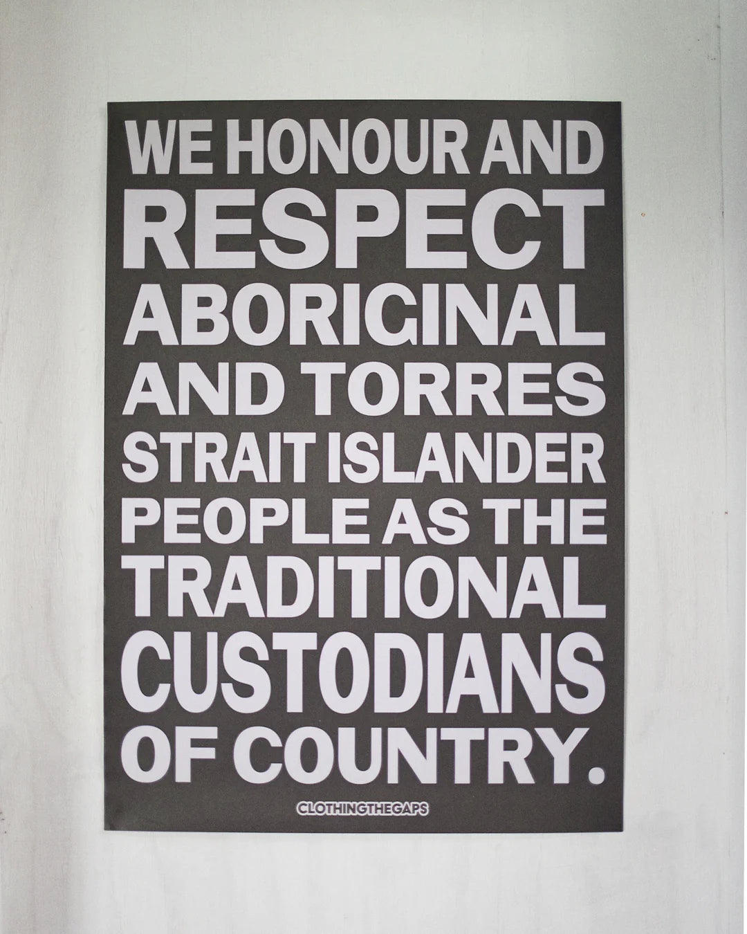 Honour Country Posters - Clothing The Gaps (Ally Friendly)