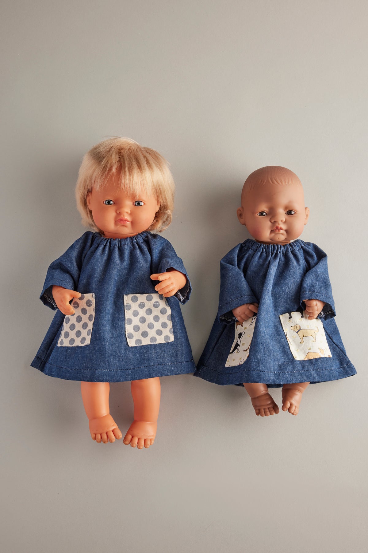 Long Sleeve Dress - Assorted (32-38cm doll)
