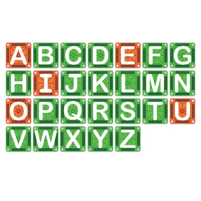 Learn Letters - MAGNA-TILES - MicroMAGS -