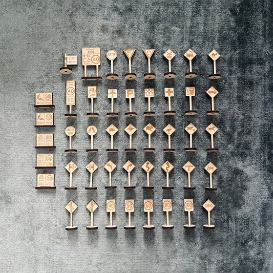 Road Signs Complete Set 45pc