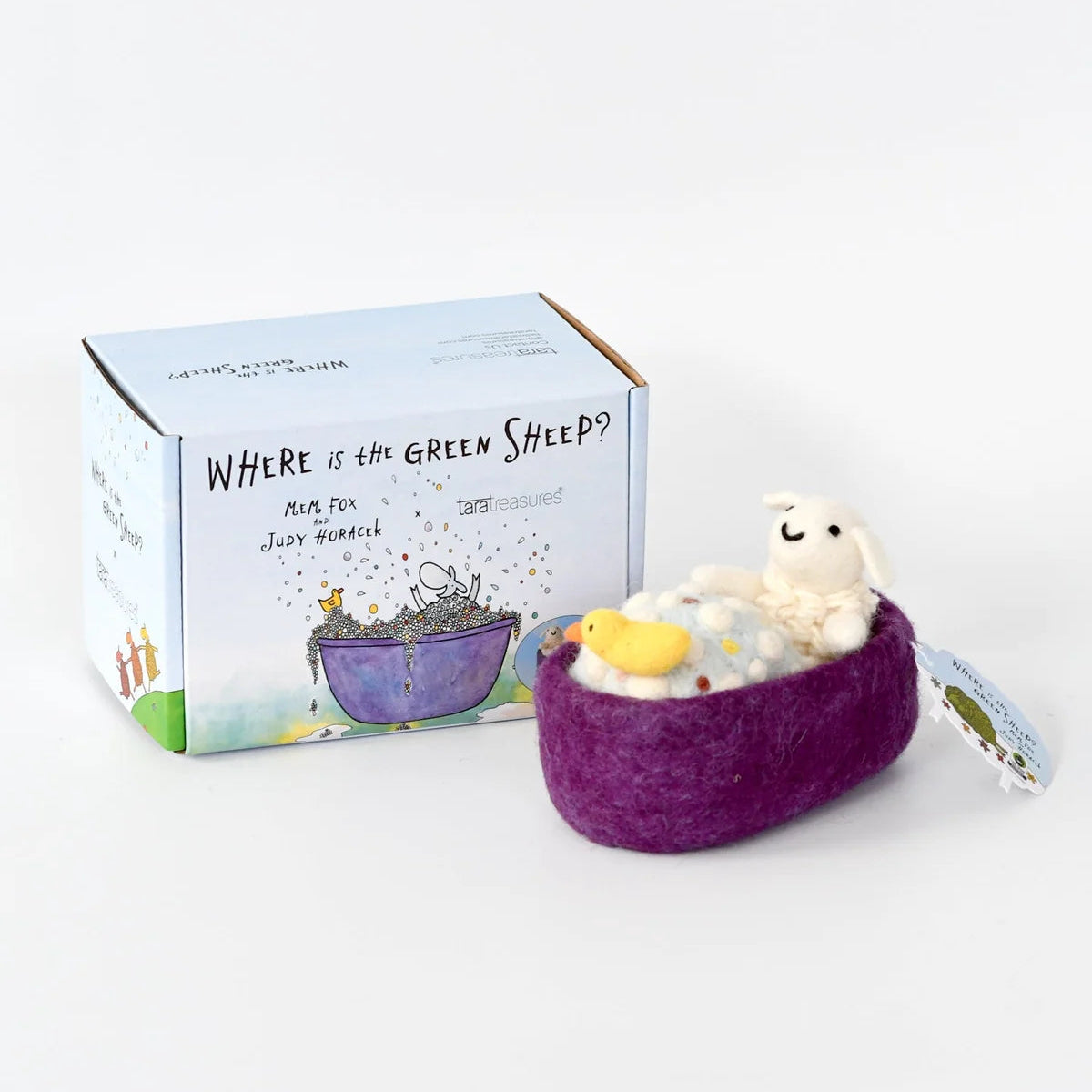 Where Is The Green Sheep? Bath Sheep Play Set