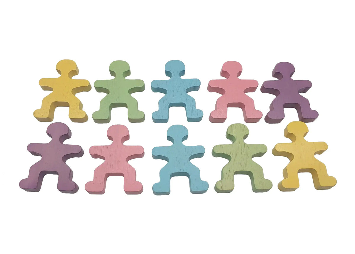 Pastel Shades Balancing People Toy Set for Kids