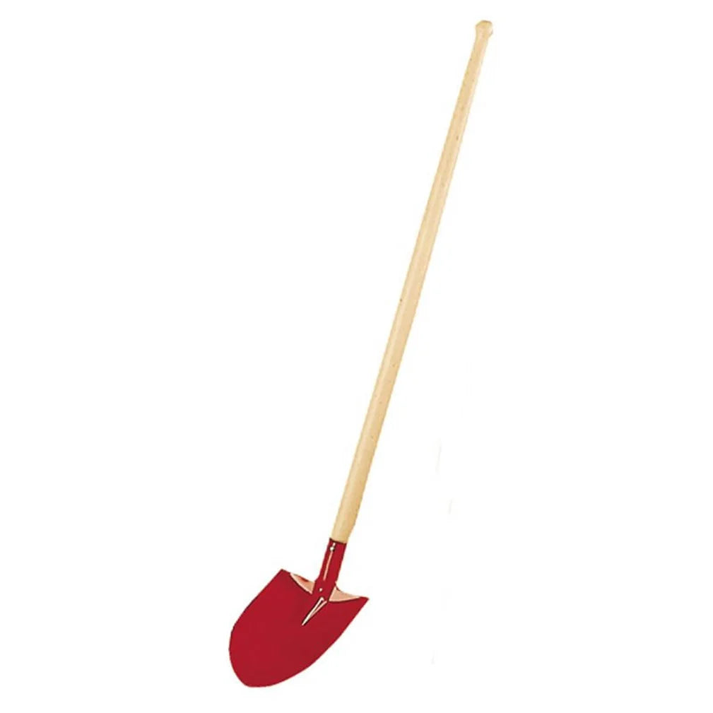 Gluckskafer Metal shovel - rounded w point 81cm red