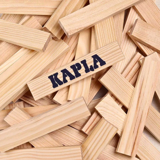 KAPLA Blocks Building Planks - 200 Natural Set - Box