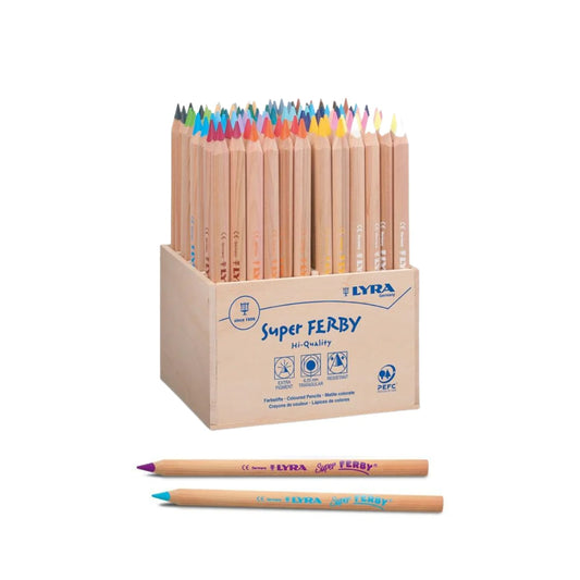 LYRA Super Ferby box of 96 Unlacquered Pencils
