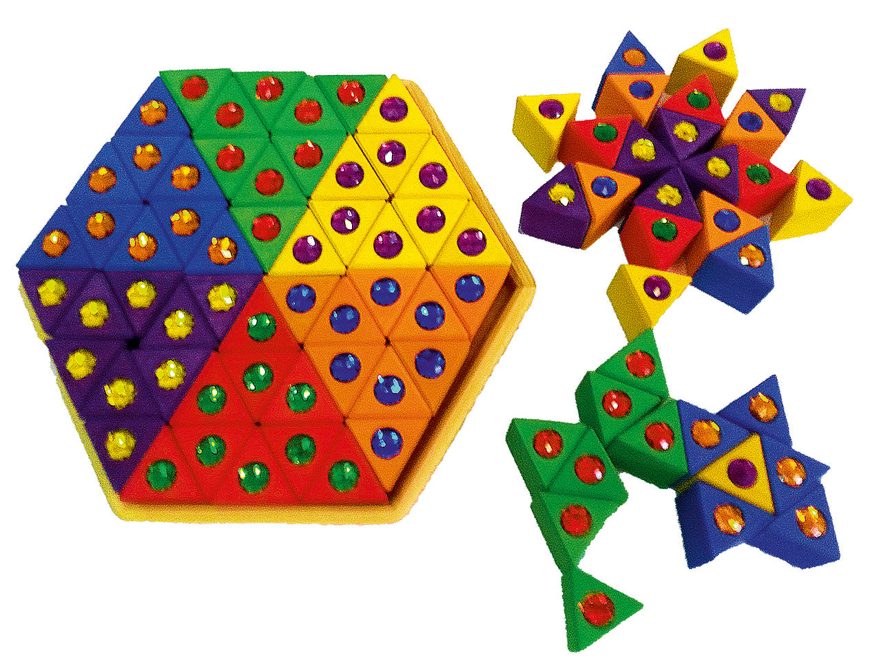 Bauspiel Triangle Sparkling Block Set