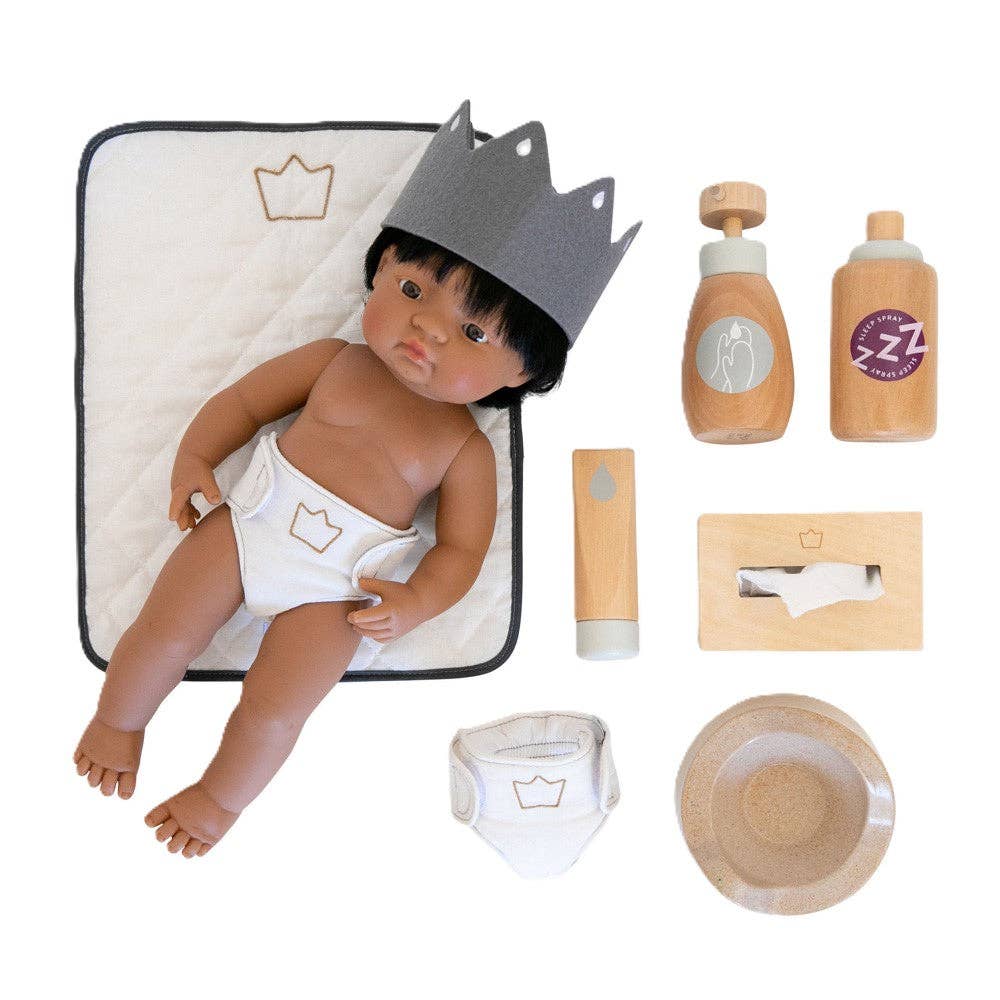 WOODEN TOY - DOLL NURTURING KIT