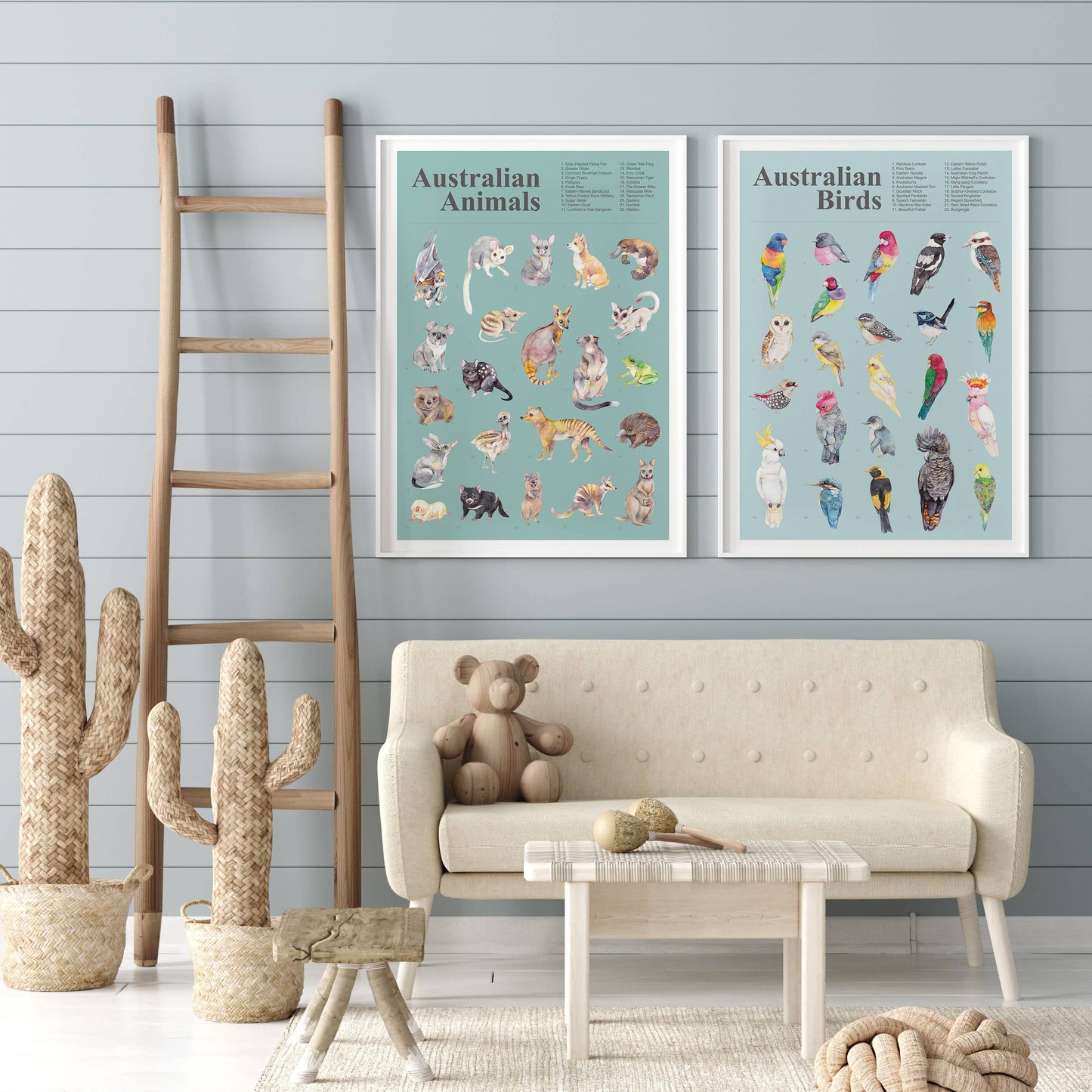Australian Birds A2 Art Poster