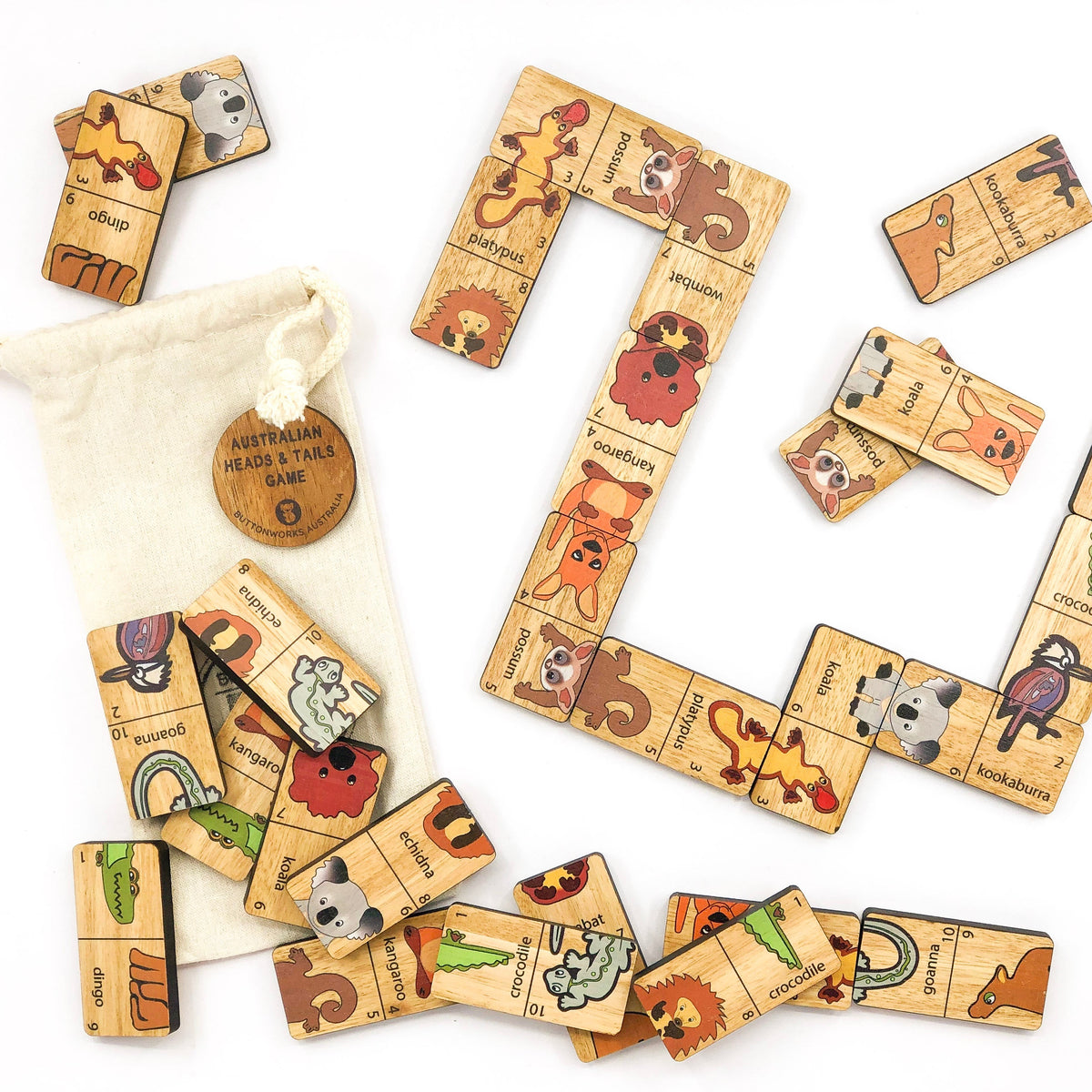 Australian Animals Heads and Tails (dominoes)