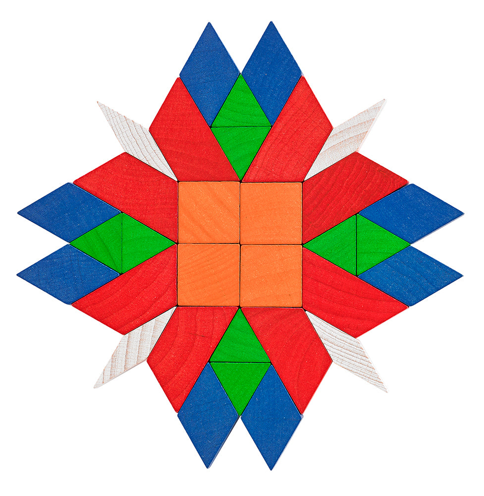 Wooden Pattern Blocks - 250pcs