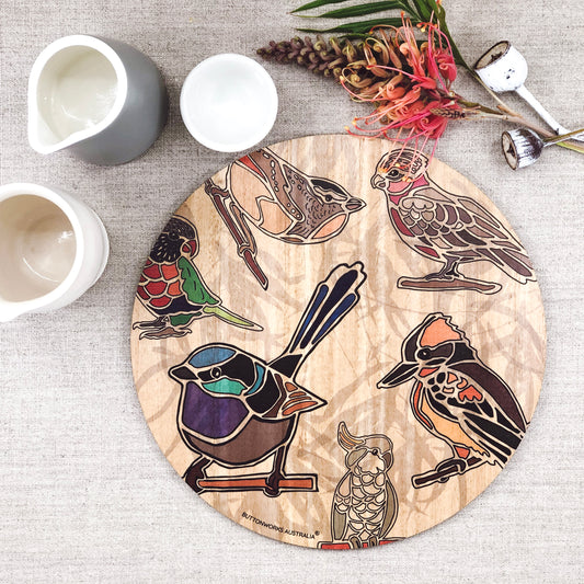 Coloured Bird Placemats (4)