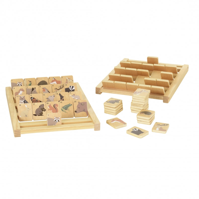 Wooden "Who am I?" Game