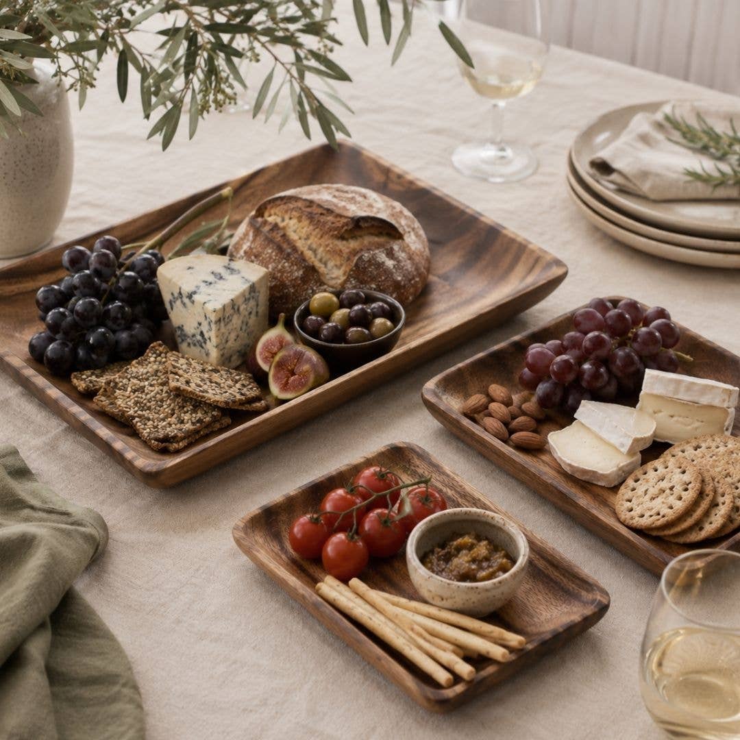 Acacia Rectangle Plates/Trays