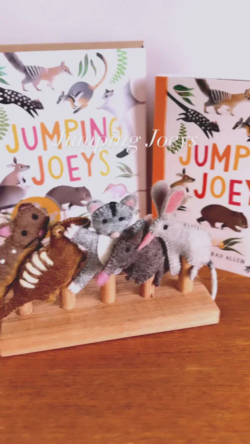 Jumping Joeys Finger Puppets and Book Set by Sarah Allen