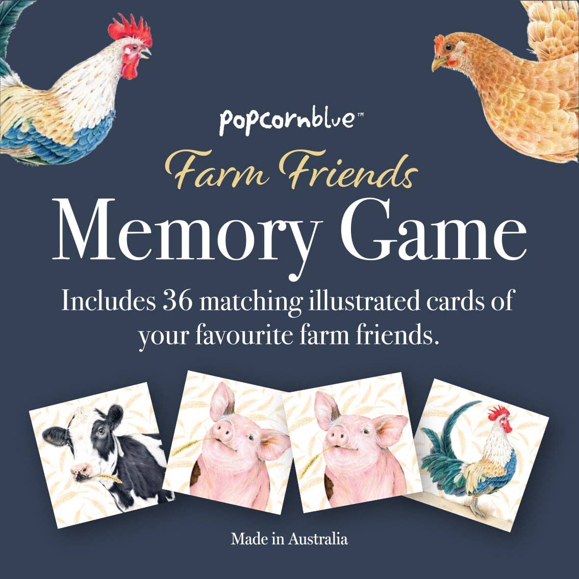 Australian Memory Game Farm Friends