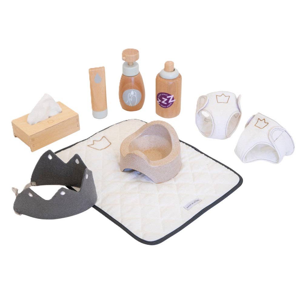 WOODEN TOY - DOLL NURTURING KIT