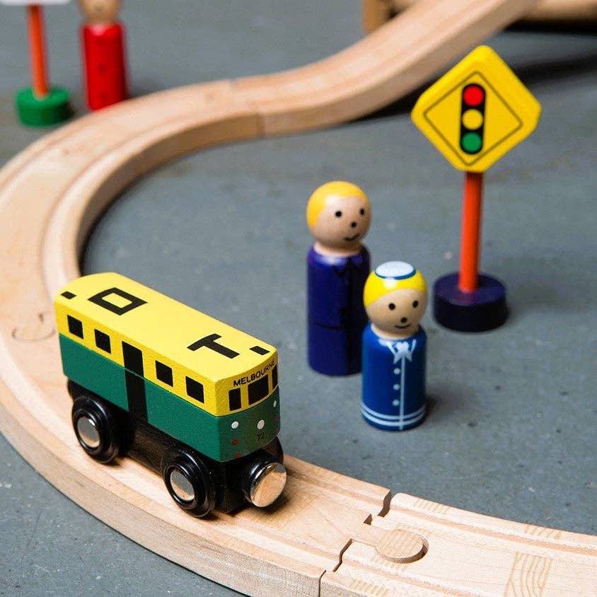 WOODEN TOY - MINI MELBOURNE TRAM