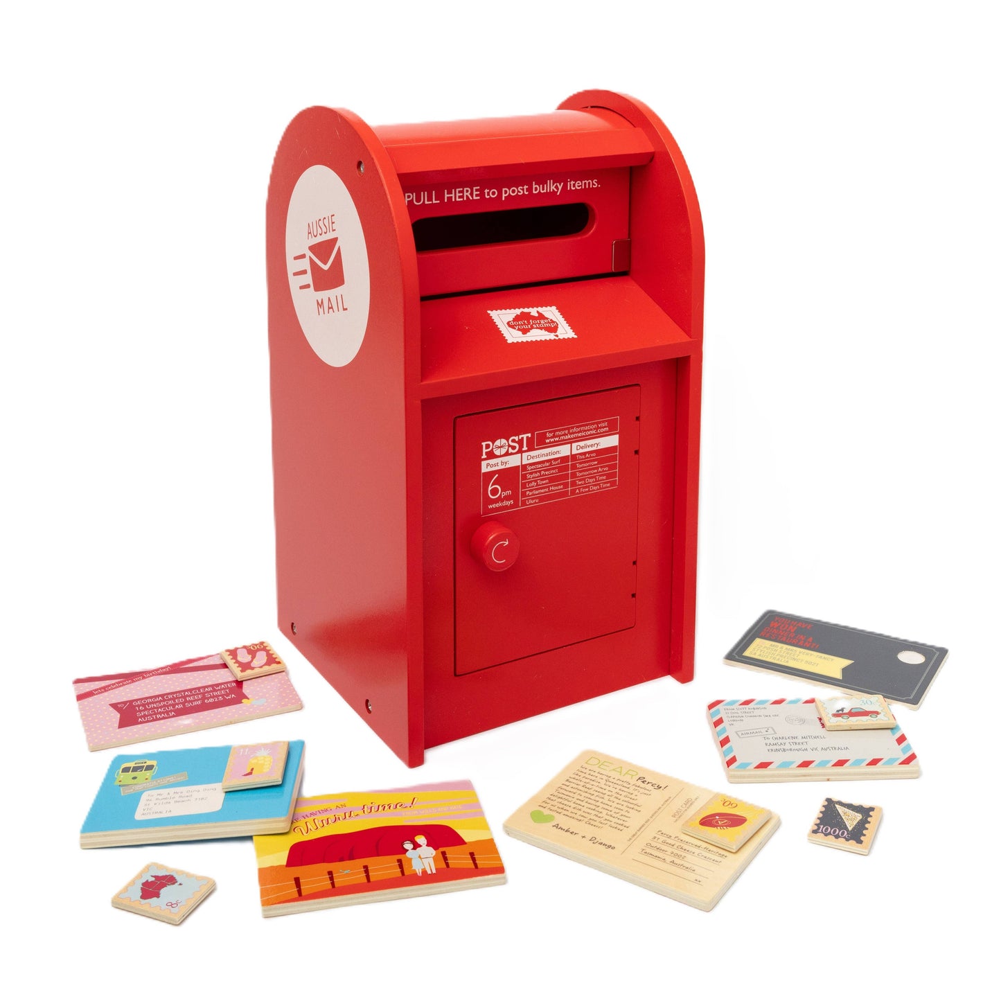 WOODEN TOY - AUSTRALIAN POST BOX