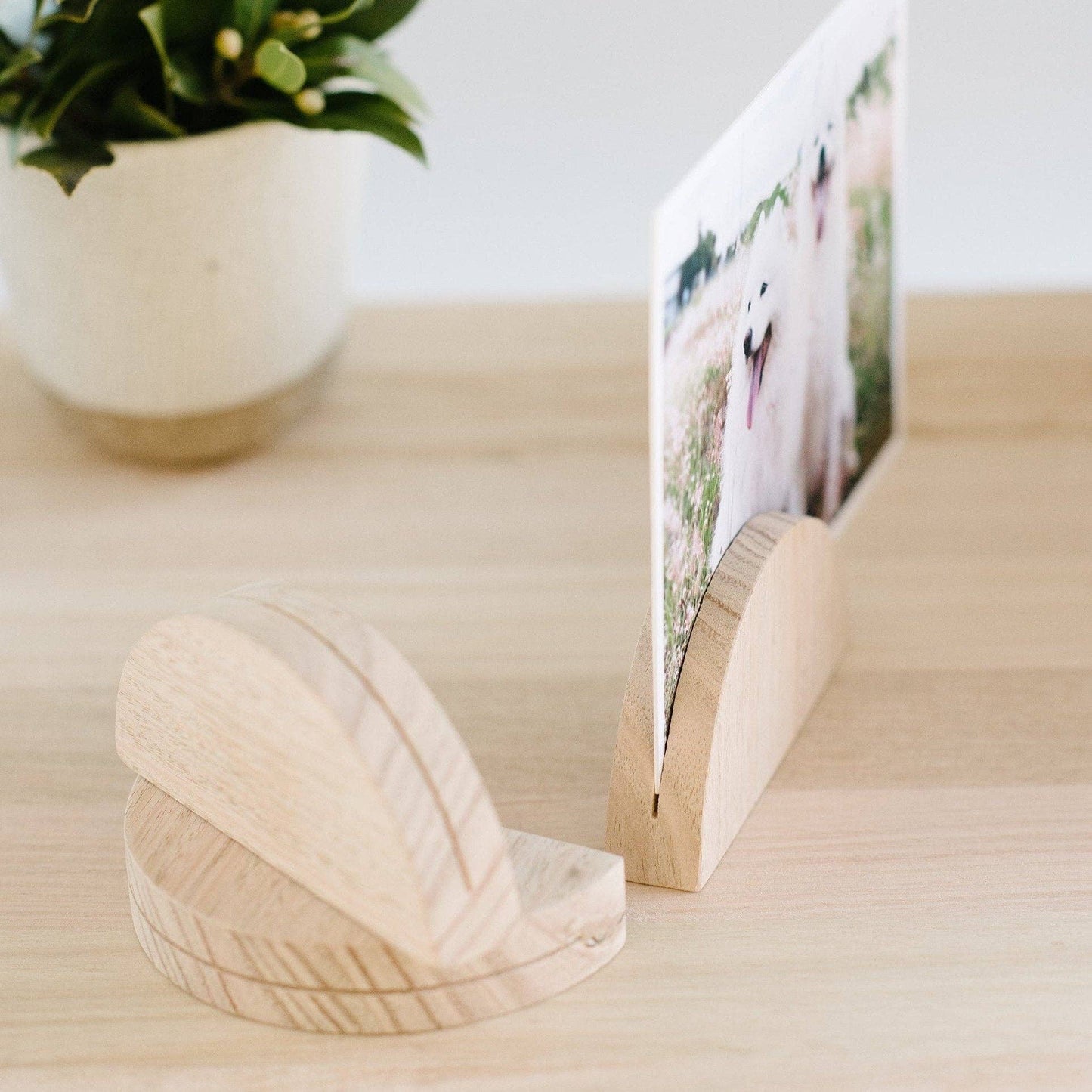 Large Arch Timber Photo Stand