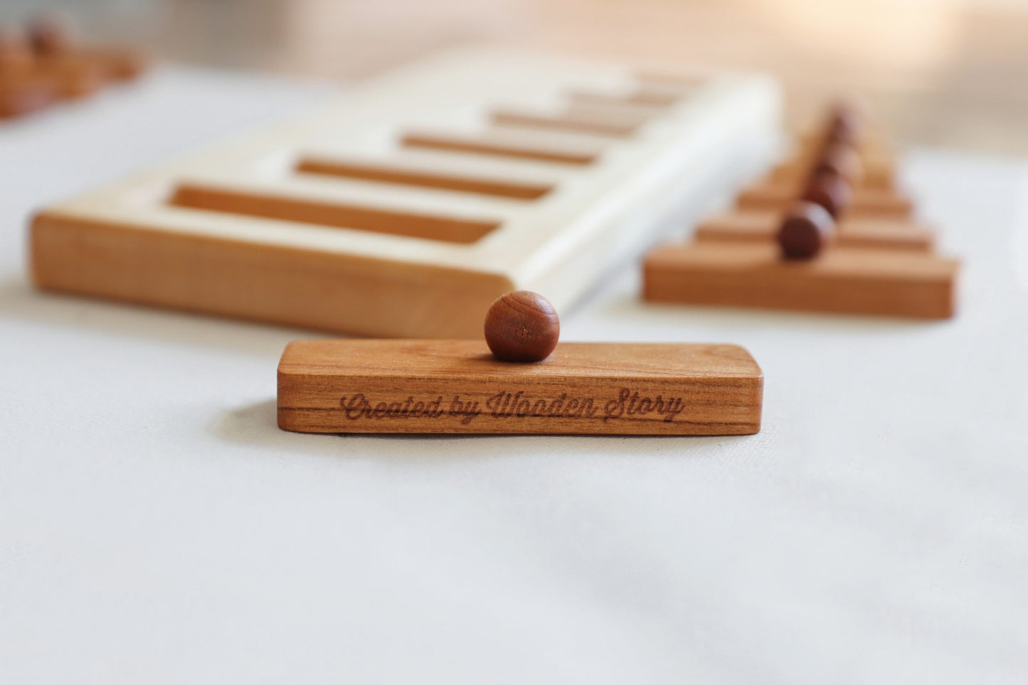 Wooden Story Montessori Long Short Puzzle