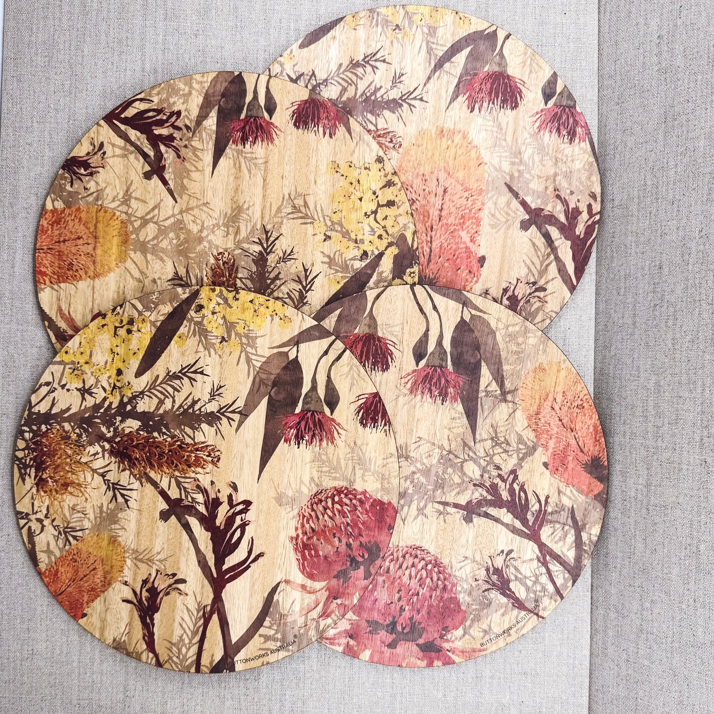 Coloured Wildflower Placemats