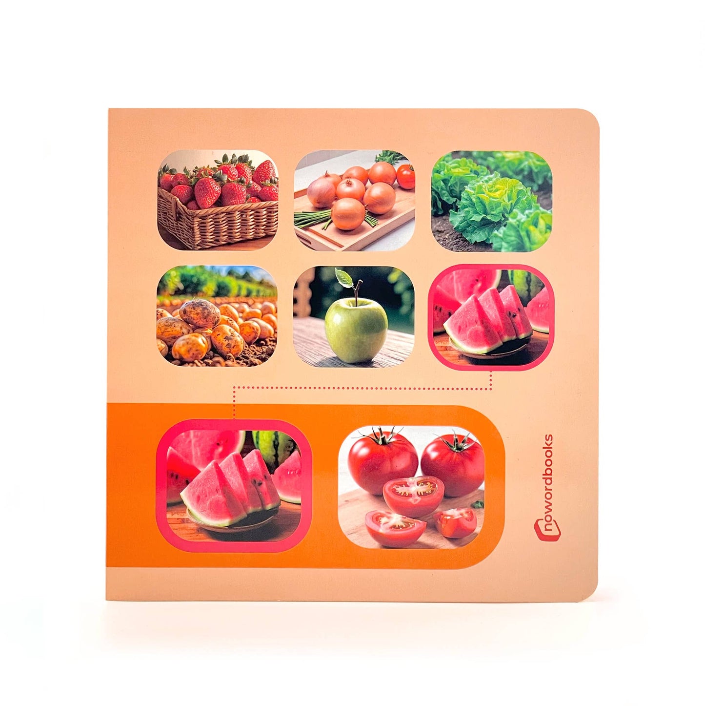 Seek & Find Fruits and Vegetables Wordless photo book NWB128