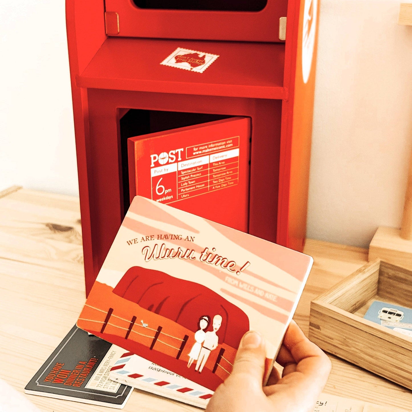 WOODEN TOY - AUSTRALIAN POST BOX