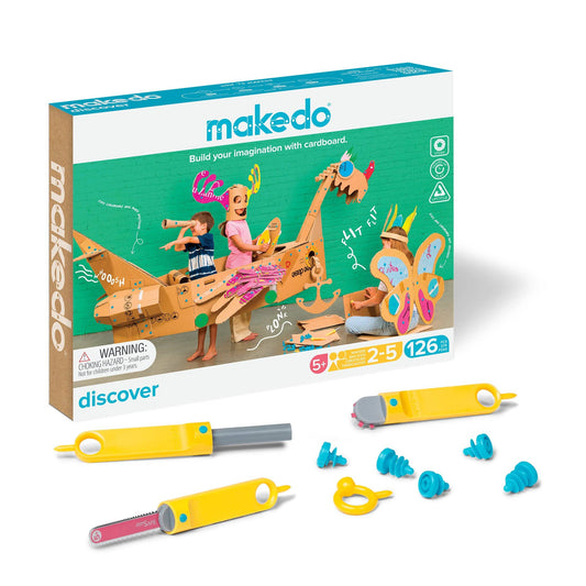 Discover Kit | Makedo Cardboard Construction for 2-5 Makers
