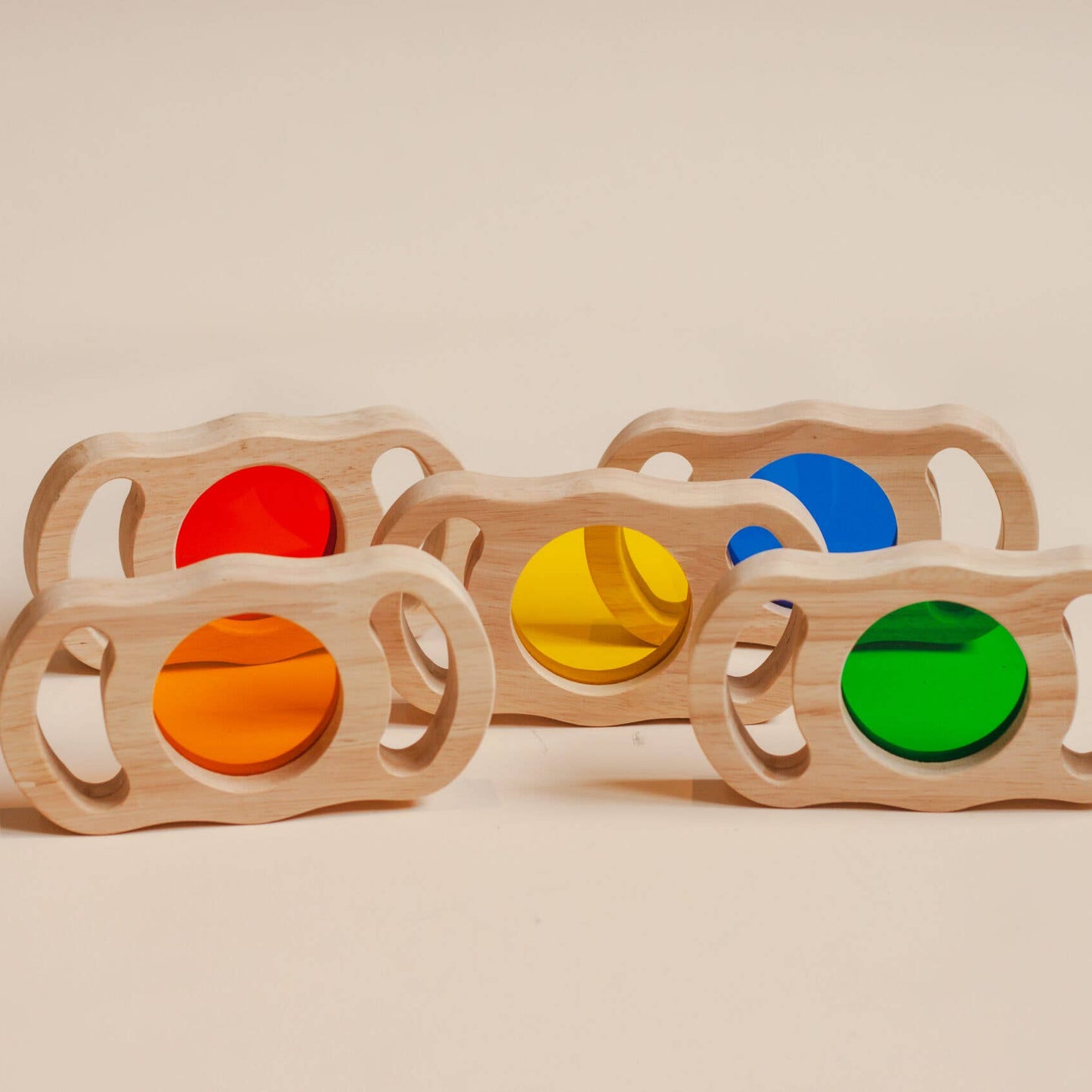 See through coloured blocks