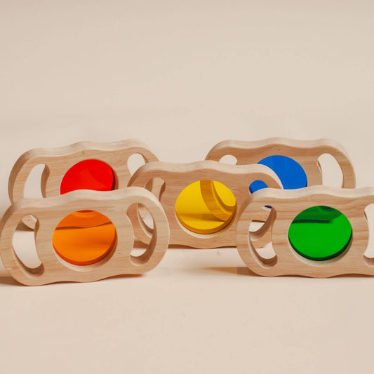 See through coloured blocks