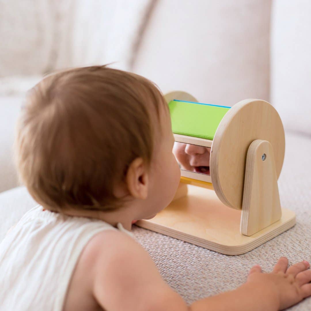 Totli Mirror Spinning Drum – Tummy Time Favourite