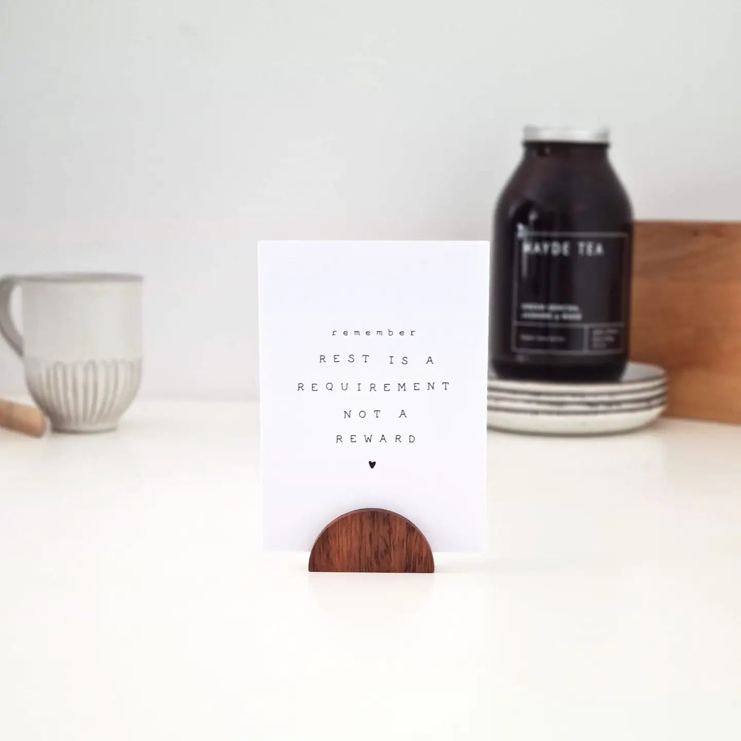 Small Arch Timber Photo Stand