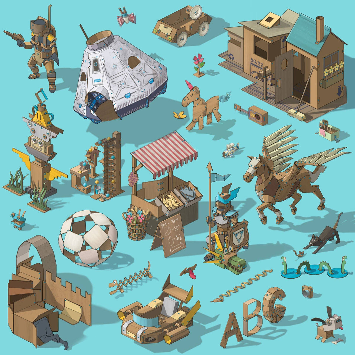 Discover Kit | Makedo Cardboard Construction for 2-5 Makers