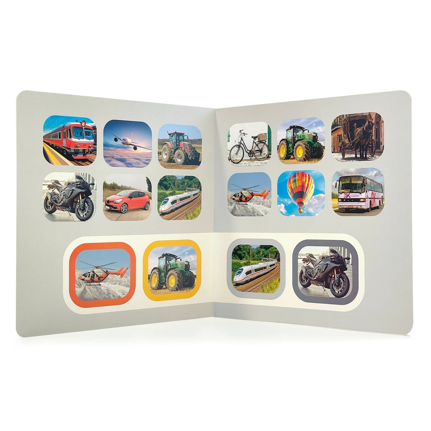 Seek & Find: Means of Transport - Wordless photo book NWB129