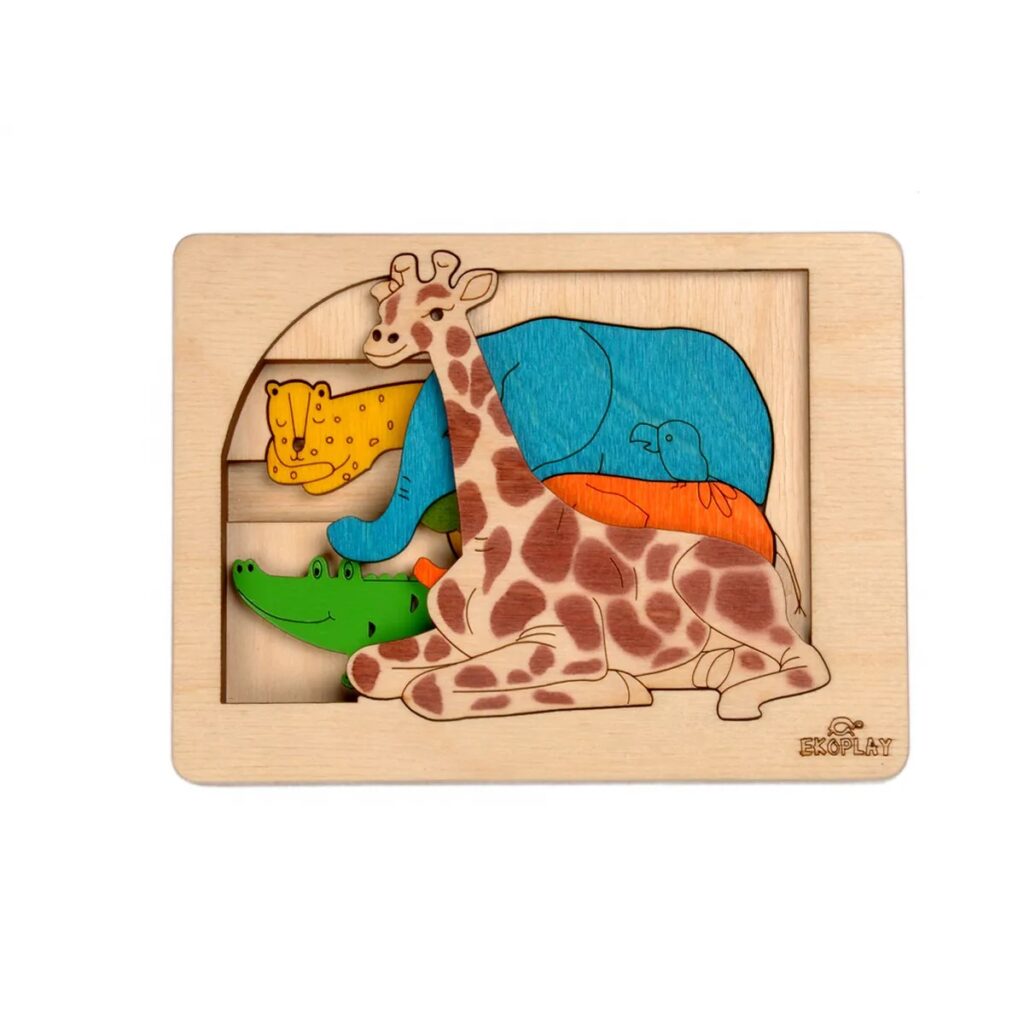 Jungle Animals Multi-layer Puzzle