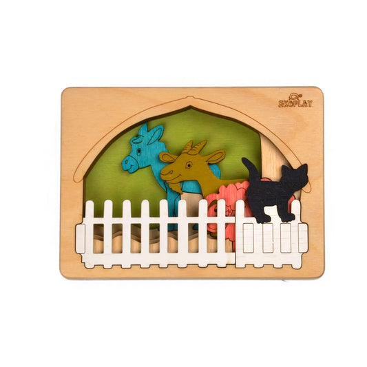Farm Animal 5 Layer Puzzle