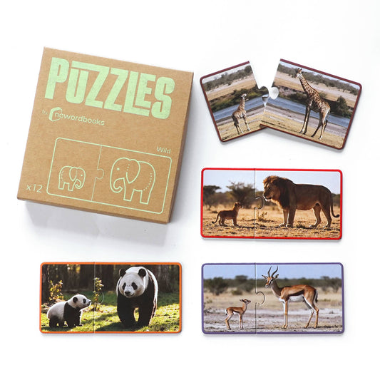 Wild Animals and Their Young Puzzle