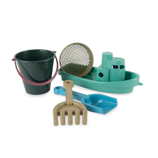 Blue Marine Boat & Sand Set with Cotton Net