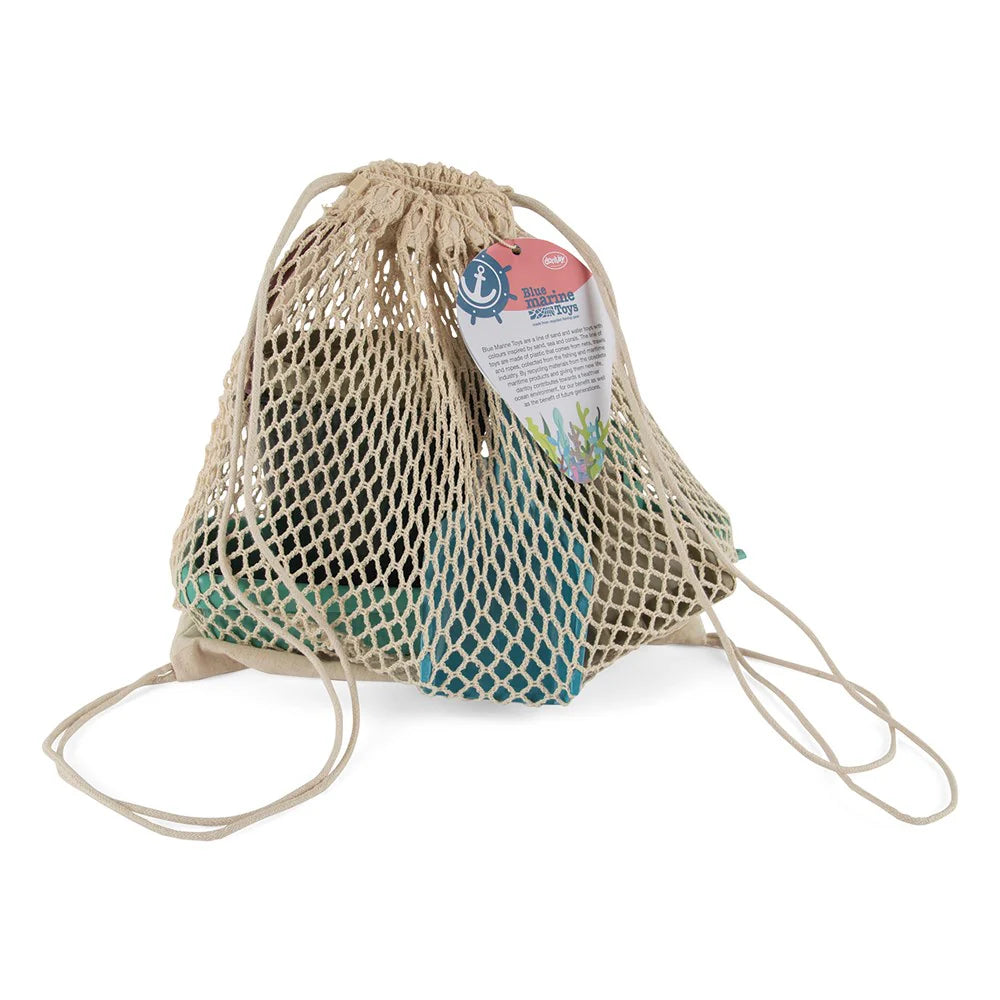 Blue Marine Boat & Sand Set with Cotton Net